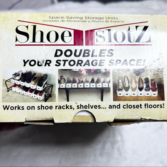 NEW Shoe Slotz Space Saving Shoe Storage Closet Organizer 6 Pieces - Picture 7 of 7